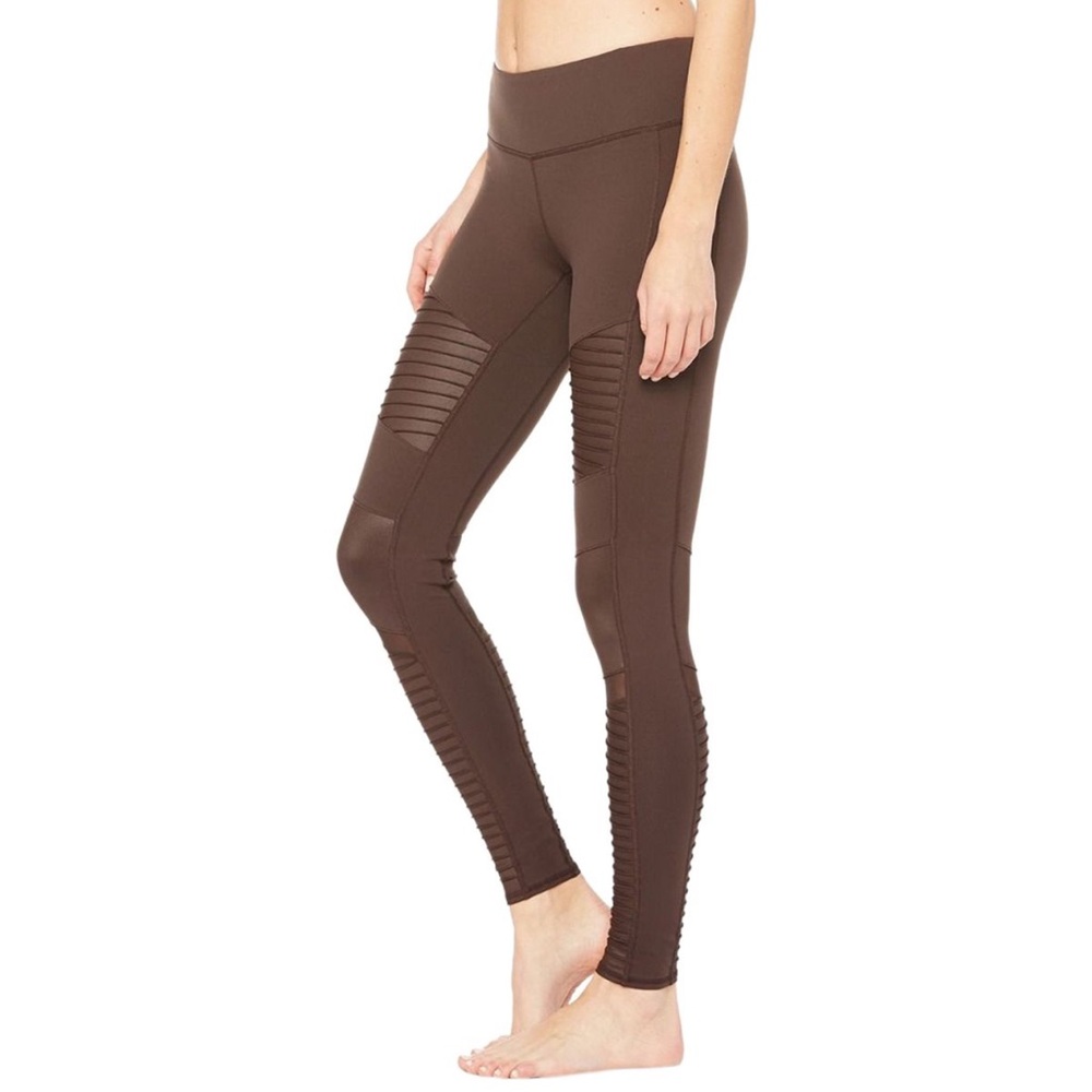 ALO Yoga Women's Chocolate Moto Legging
